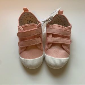 Cat and Jack pink sparkle Velcro sneakers - size 9